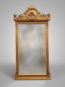 French Style Freestanding Full Length Mirror