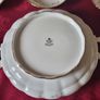 9 Piece Royal Albert Victoriana Rose Bone China Gold Gilt Lidded Tureen And Soup Bowls Set Made In England Image 9
