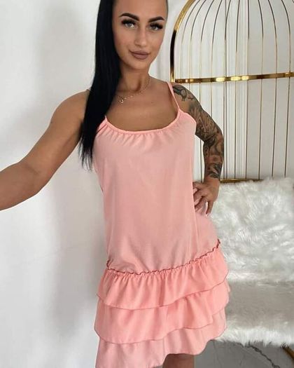 Dress with ruffles