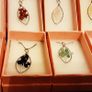 selection of homemade white metal necklaces Image 3