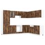 14 Piece Kitchen Cabinet Set Smoked Oak Image 2