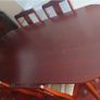Mahogany table & 6 chairs Image 2