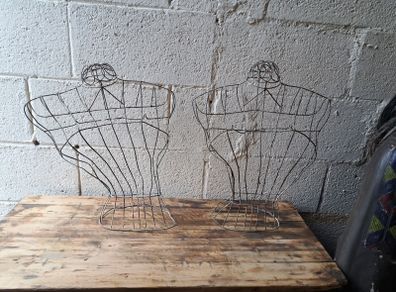 Vintage 50's Wire Bust's