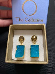 The Collective Teal earrings