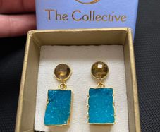 The Collective Teal earrings