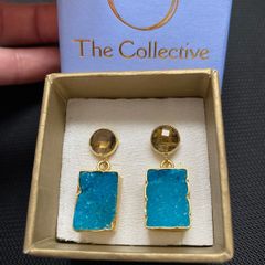 The Collective Teal earrings