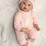 Soft Silicone Vinyl Reborn Dolls Baby Girl 22 inch 55 cm Magnetic Mouth Lovely Lifelike Cute Toy That Look Real Newborn Handmade Birthday Xmas Gift (FREE POSTAGE) Image 4