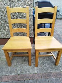 solid wood dining chairs