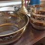 Gilded Glass Bowls & Serving Bowl Image 4