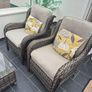 5Pce Grey Rattan Garden Set Image 2