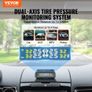 RV Tire Pressure Monitoring System, 7.3-87 PSI Trailer TPMS, Universal Wireless Car Alarm System, Waterproof TPMS Sensors Set with Solar Charge, 4 Sensors, 5 Alarm Modes, and Real-time Display Image 2