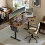 Height-Adjustable Electric Desk, 60 x 140 x 72 120 cm Memory Function Image 7