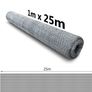 Chicken Wire Mesh Roll, Galvanized Hexagonal Wire Mesh Fencing, Wire Poultry Netting, 1m x 25m, Hole Size: 25mm, Silver (FREE POSTAGE) Image 3