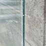 Clear safety wired glass sheet  size 89.5x176cm  thickness 6mm  used Image 2
