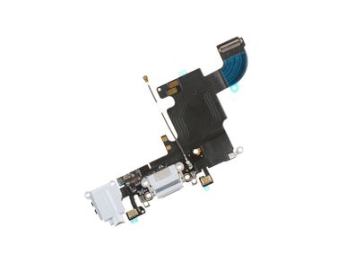 For iPhone 6s 4.7" Charging Dock Port Connector Headphone Jack Mic Flex White - FHT18IPCP