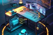 L-Shaped Gaming Desk