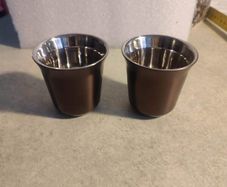 Set of 2 Browne Nespresso Pixie Metal Shot Cup Set