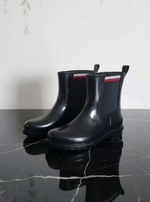 Tommy Hilfiger Signature Elastic Cleat Rain Boots Black s. 4/37