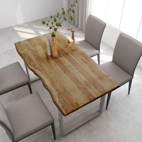 Dining Table 160x80x76 cm Solid Acacia Wood