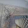 large silver glitter mirror Image 4