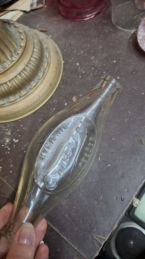 Vintage Maws Hygienic feeder glass baby bottle