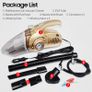 4-in-1 12V Multifunction Car Vacuum Cleaner Tire Air Pump Pressure Detection Gauge LED Light High Power Car Vacuum Cleaning Kit Image 3