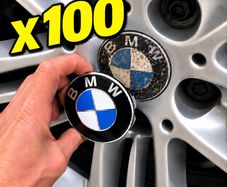 ( x 100 caps) BMW Centre Caps (FREE POST)