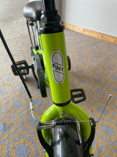 PUKY YOUKE 16 Inch Kids Bike with Helmet Lock and Training Wheels