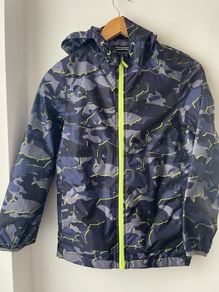 Joules shark print waterproof raincoat packable