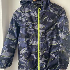 Joules shark print waterproof raincoat packable