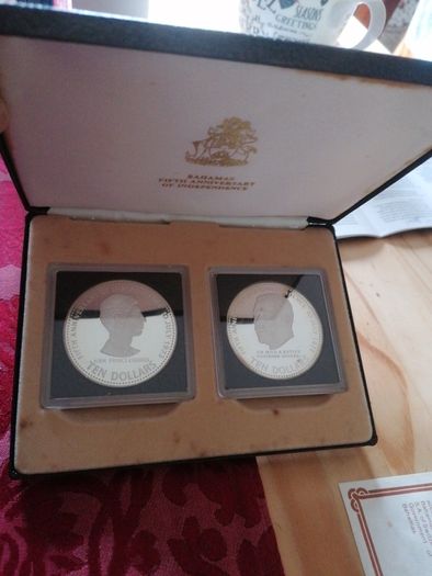 1978 Bahamas 10 Dollars Silver Proof Coins