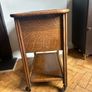 Oak side table / Sewing trolley. Image 3