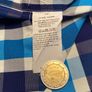Paul & Shark Mens Blue/Navy/White Check Long Sleeve Shirt Size Medium/39 Image 7