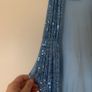 Quiz backless long baby blue sequence dress Image 3