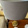 Table lamp grey shade Image 2