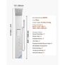 Tower System with Rainfall Shower Head, 53 in Brushed Stainless Steel Shower Column, 3-Function Faucet, High Pressure Wall-Mount Image 2