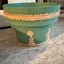 Set of 3 vintage French style plastic flower pots Image 7