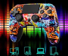 Wireless Bluetooth Controller Gamepad With 6-axis Gyroscope PC Joystick touchpad Dual Vibration For PS4 PS3 PC Wins 7 8