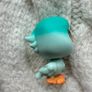 Littlest Pet Shop LPS Hasbro Pewter Aqua Teal Lucky Parakeet Lucky Pets Fortune Cookie: Wave 4 Used Please look at the pictures Image 6