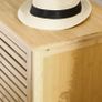 Natural Bamboo Shoe Cabinet, 2 Cupboard Doors with 8 Storage Shelves, Wooden Shoe Organiser Image 3