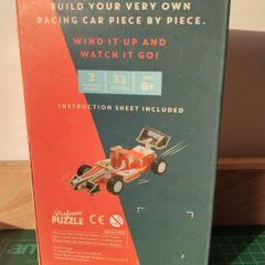Wooden Wind-Up Racing Car Kit