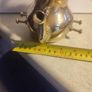 Antique Engraved Victorian Brass Hot Water Tea Kettle RARE EUC Image 4
