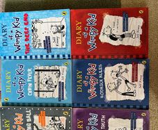 Set of 6 Diary of a wimpy kid books