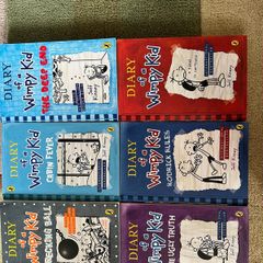 Set of 6 Diary of a wimpy kid books