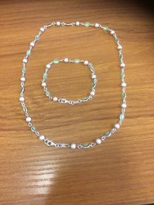 Sterling Silver Necklace and Bracelet
