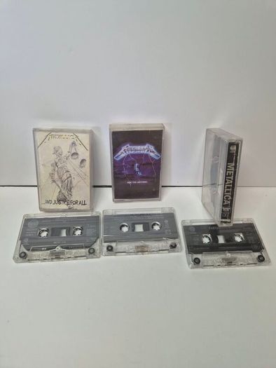 Metallica Vintage Cassette Tapes Collection  3 Classic Albums (Vertigo Pressings)