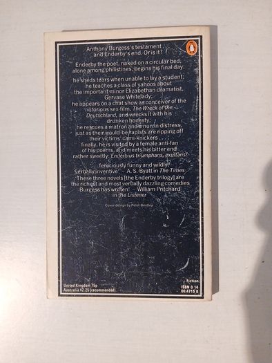 The Clockwork Testament by Anthony Burgess