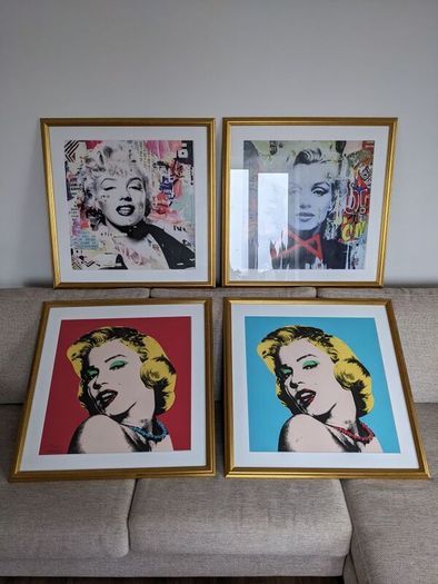 3 High Quality Marilyn Monroe Framed Prints