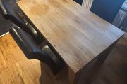 Solid oak table &amp; chairs