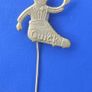 QUICK football boots (Dutch sportswear brand) - a vintage promotional stickpin badge (c.1960's) Image 4
